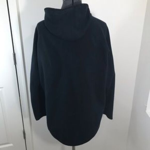 NIKE TECH Black Asymmetrical Zip Hoodie Size Medium - Picture 4 of 7